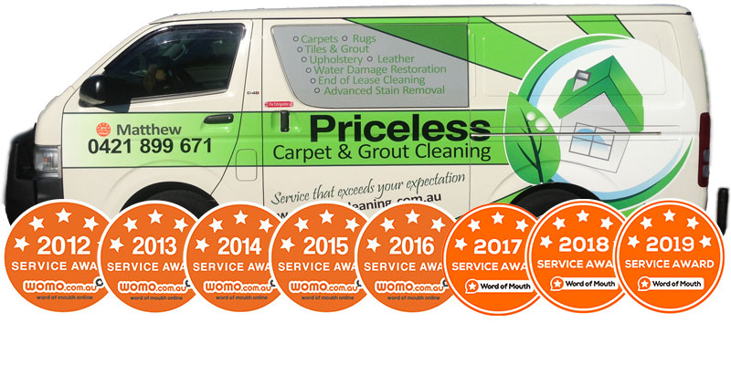Priceless Cleaning Van and awards