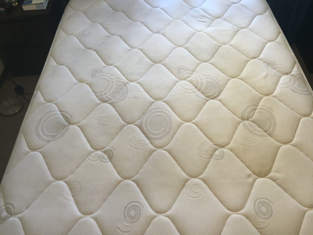 queen mattress after cleaning